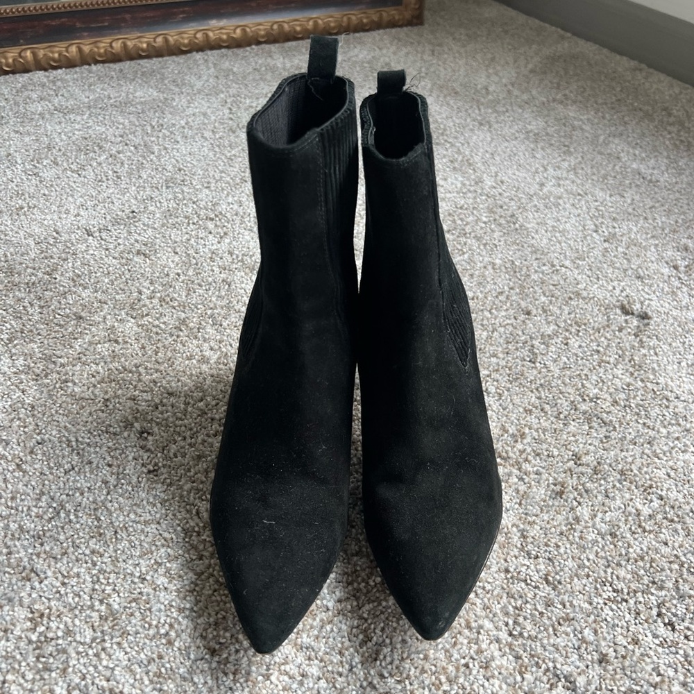 Black ankle booties